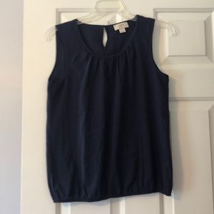 Navy blue sleeveless top